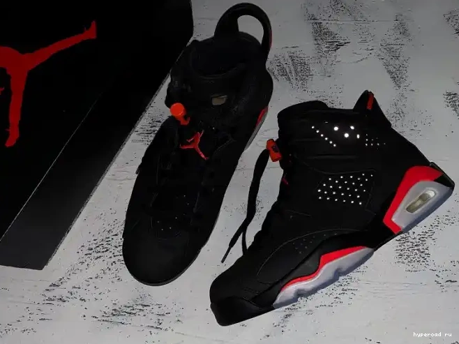 Retro OG 6 Black Jordan Infrared Air 384664-060 0503